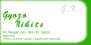 gyozo nikits business card