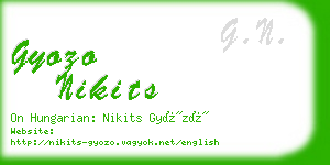 gyozo nikits business card